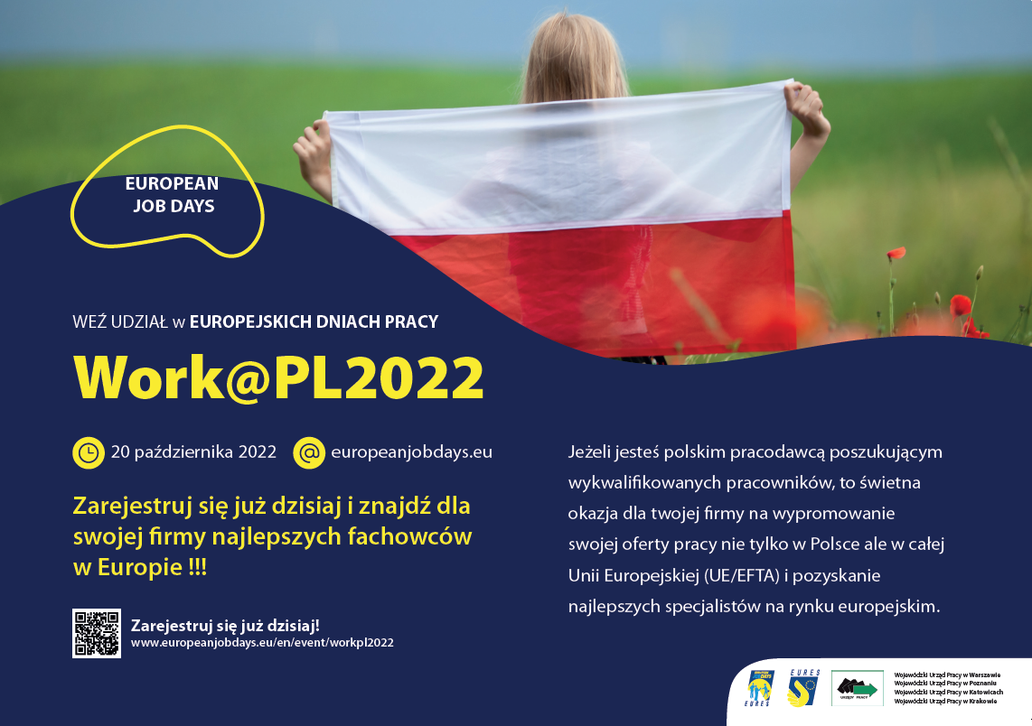 Plakat promocyjny Europejskich Dni Pracy